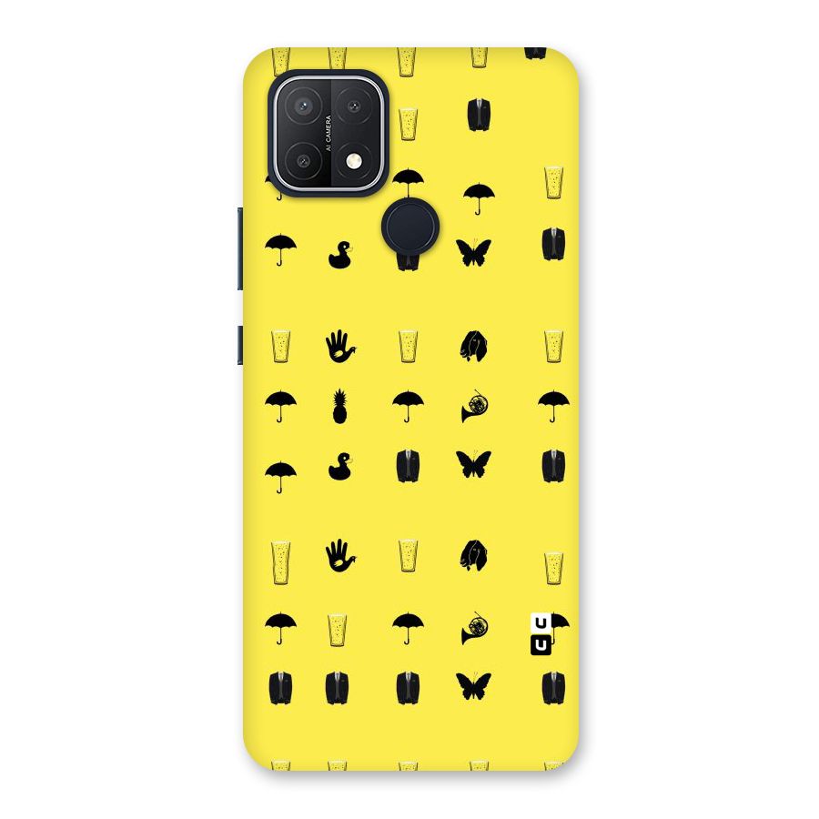 Glass Pattern Back Case for Oppo A15s