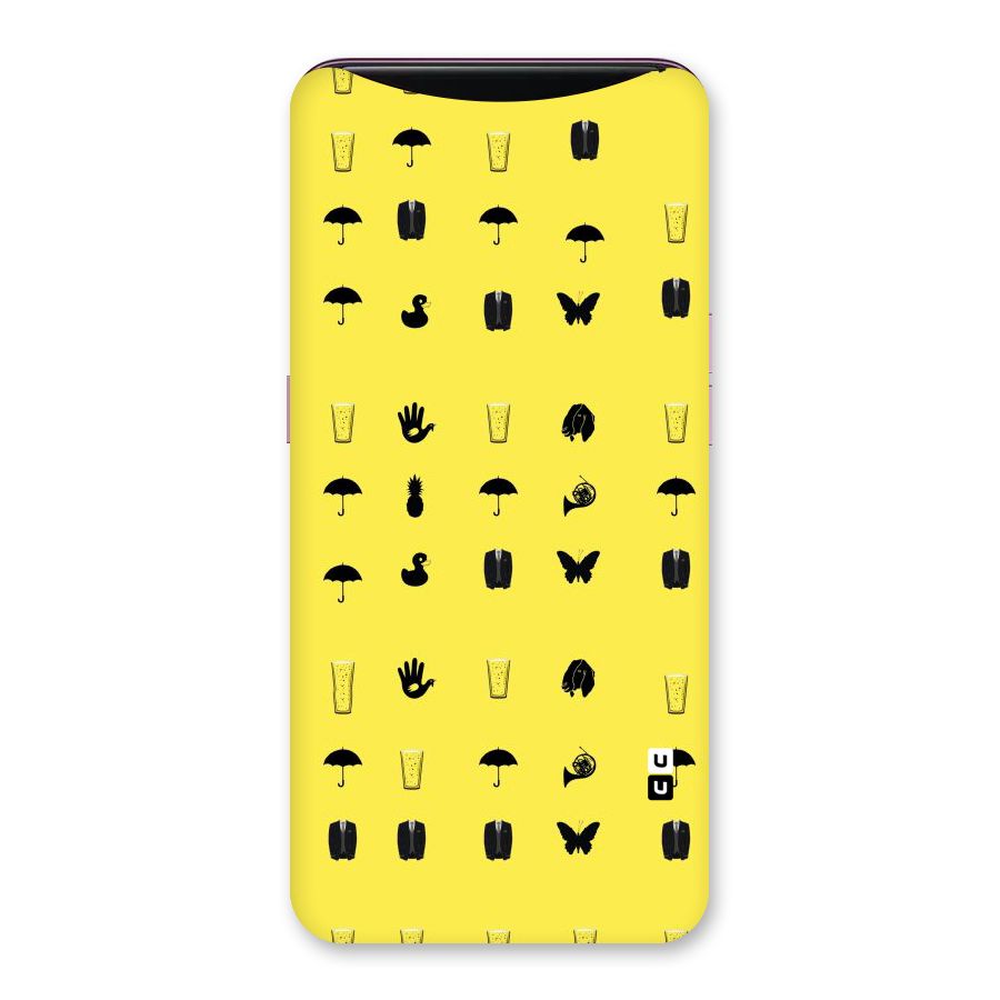 Glass Pattern Back Case for Oppo Find X