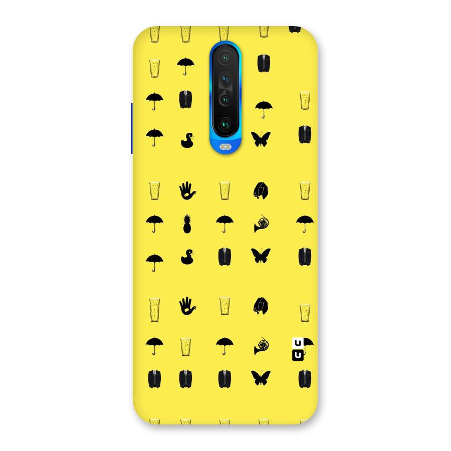 Glass Pattern Back Case for Poco X2