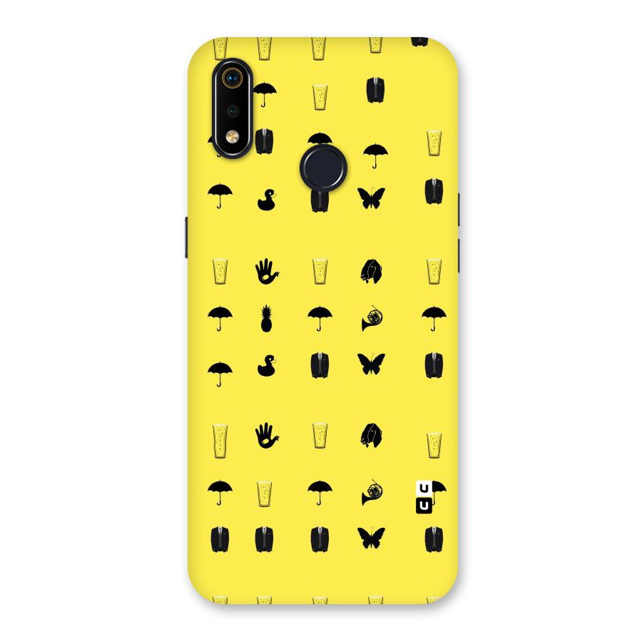 Glass Pattern Back Case for Realme 3i