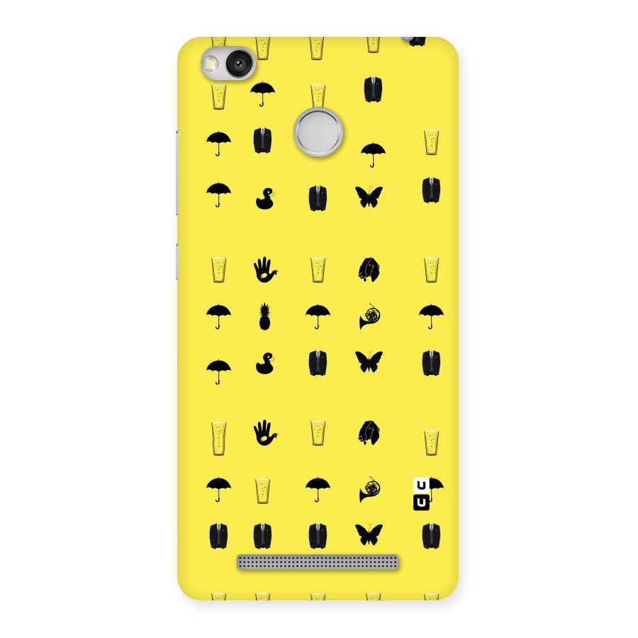 Glass Pattern Back Case for Redmi 3S Prime