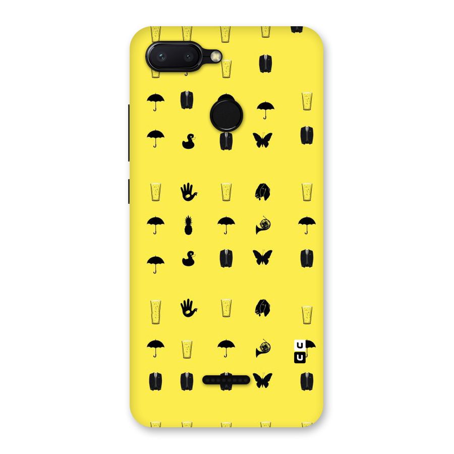 Glass Pattern Back Case for Redmi 6