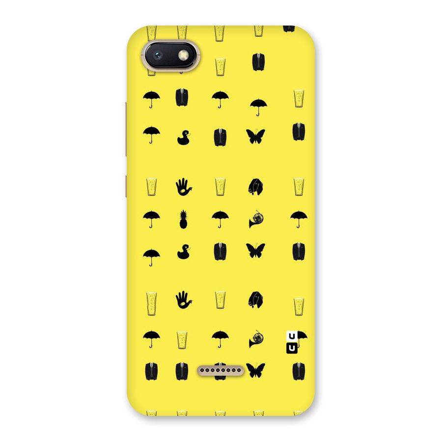 Glass Pattern Back Case for Redmi 6A