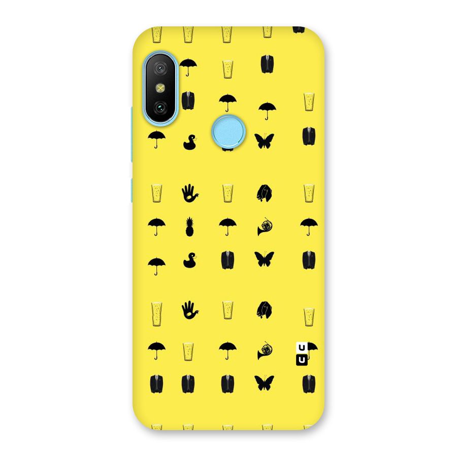 Glass Pattern Back Case for Redmi 6 Pro
