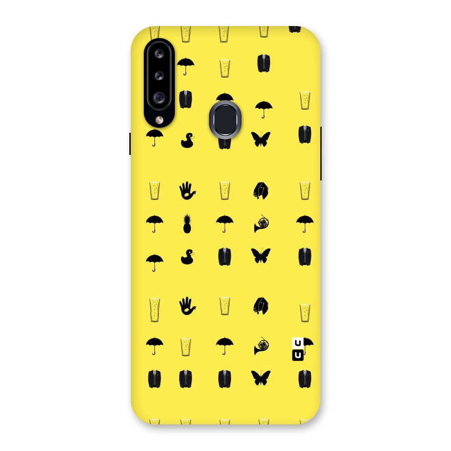 Glass Pattern Back Case for Samsung Galaxy A20s
