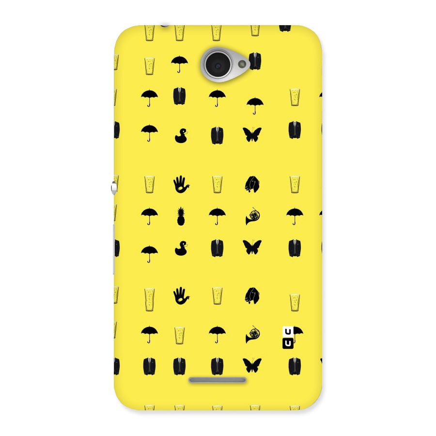 Glass Pattern Back Case for Sony Xperia E4