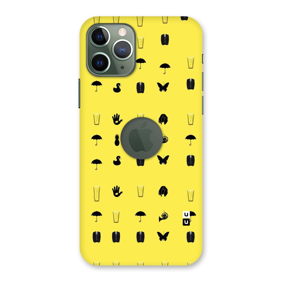 Glass Pattern Back Case for iPhone 11 Pro Logo  Cut