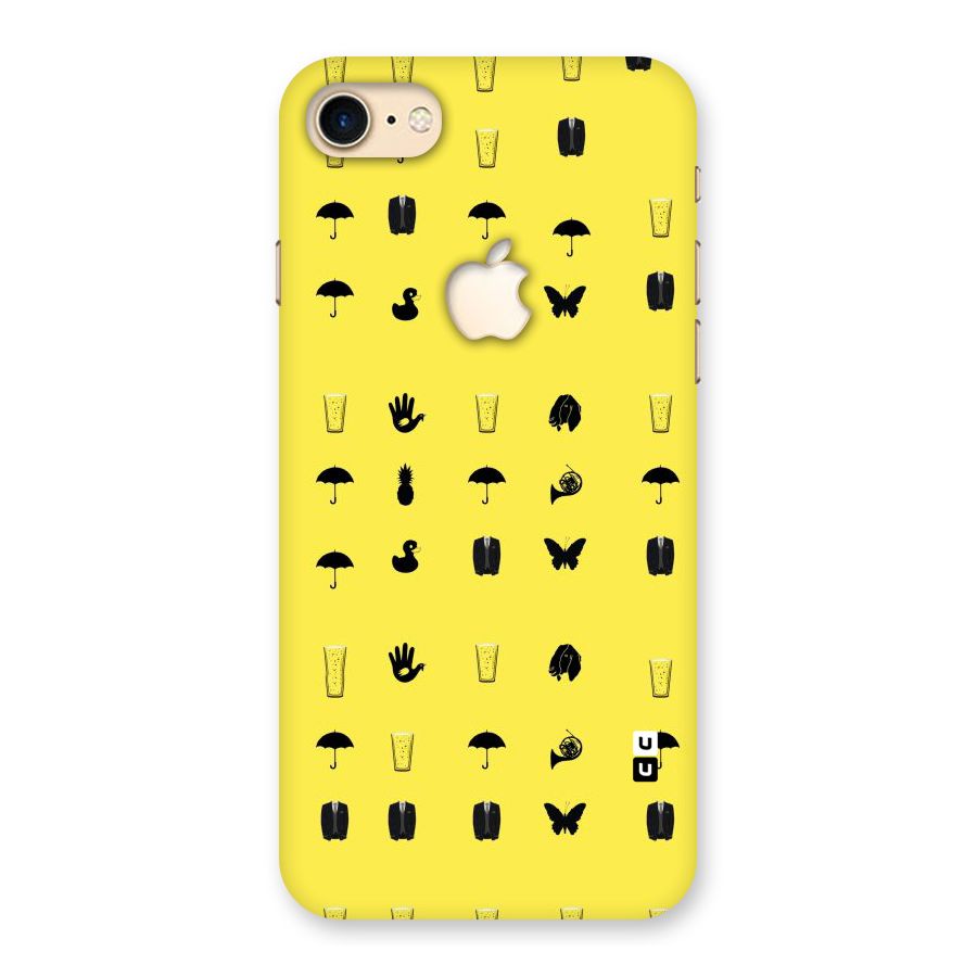Glass Pattern Back Case for iPhone 7 Apple Cut