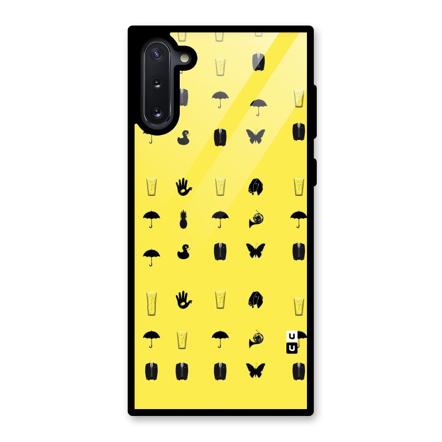 Glass Pattern Glass Back Case for Galaxy Note 10