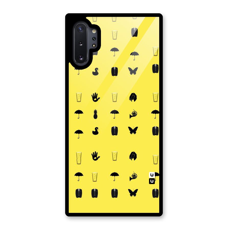 Glass Pattern Glass Back Case for Galaxy Note 10 Plus