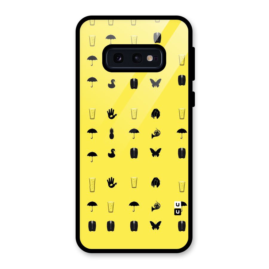 Glass Pattern Glass Back Case for Galaxy S10e