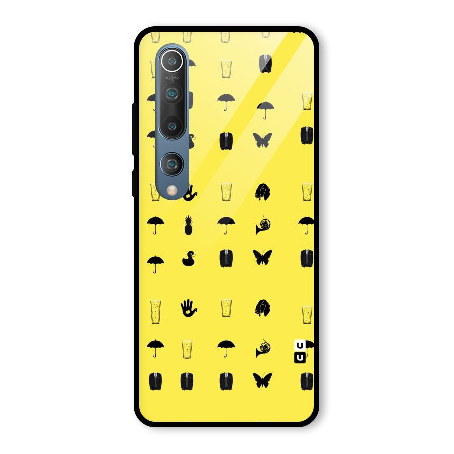 Glass Pattern Glass Back Case for Mi 10