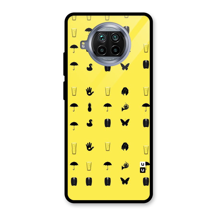 Glass Pattern Glass Back Case for Mi 10i