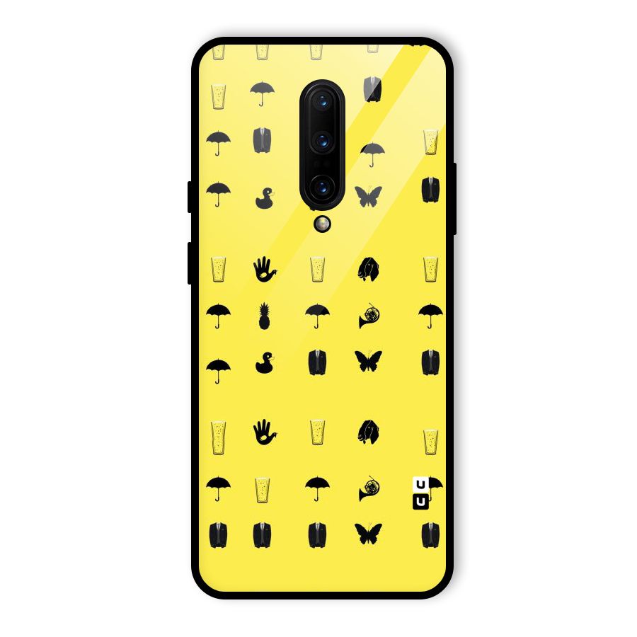 Glass Pattern Glass Back Case for OnePlus 7 Pro