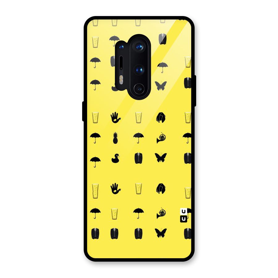 Glass Pattern Glass Back Case for OnePlus 8 Pro