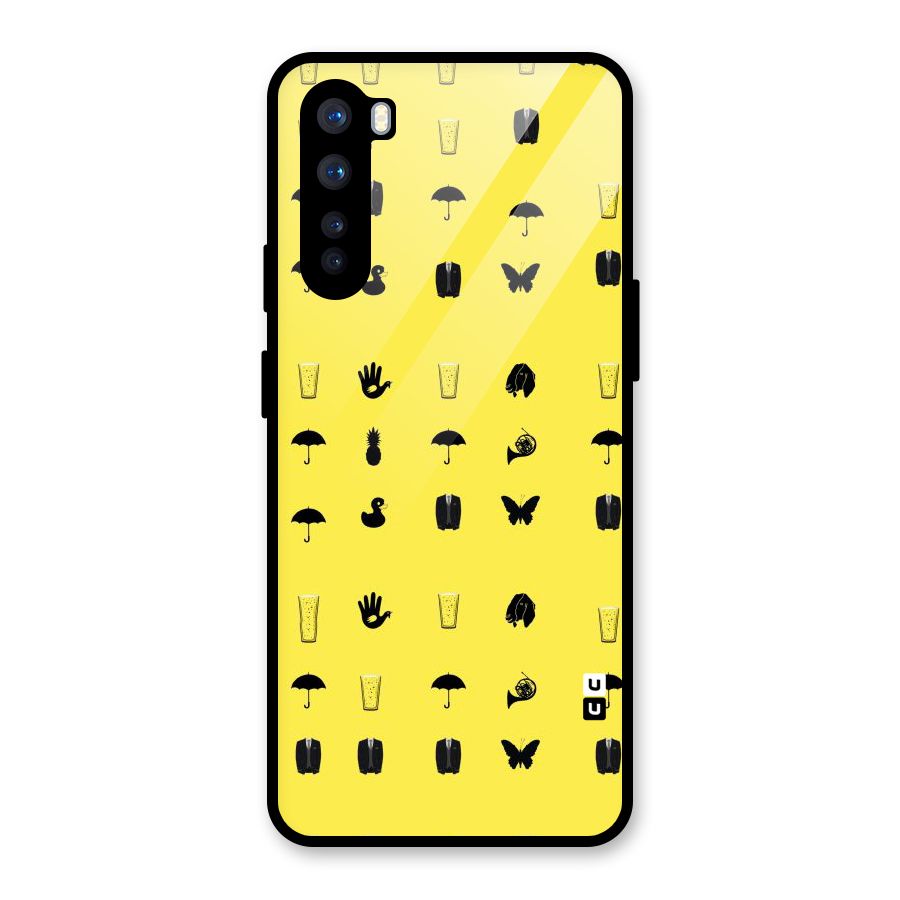 Glass Pattern Glass Back Case for OnePlus Nord