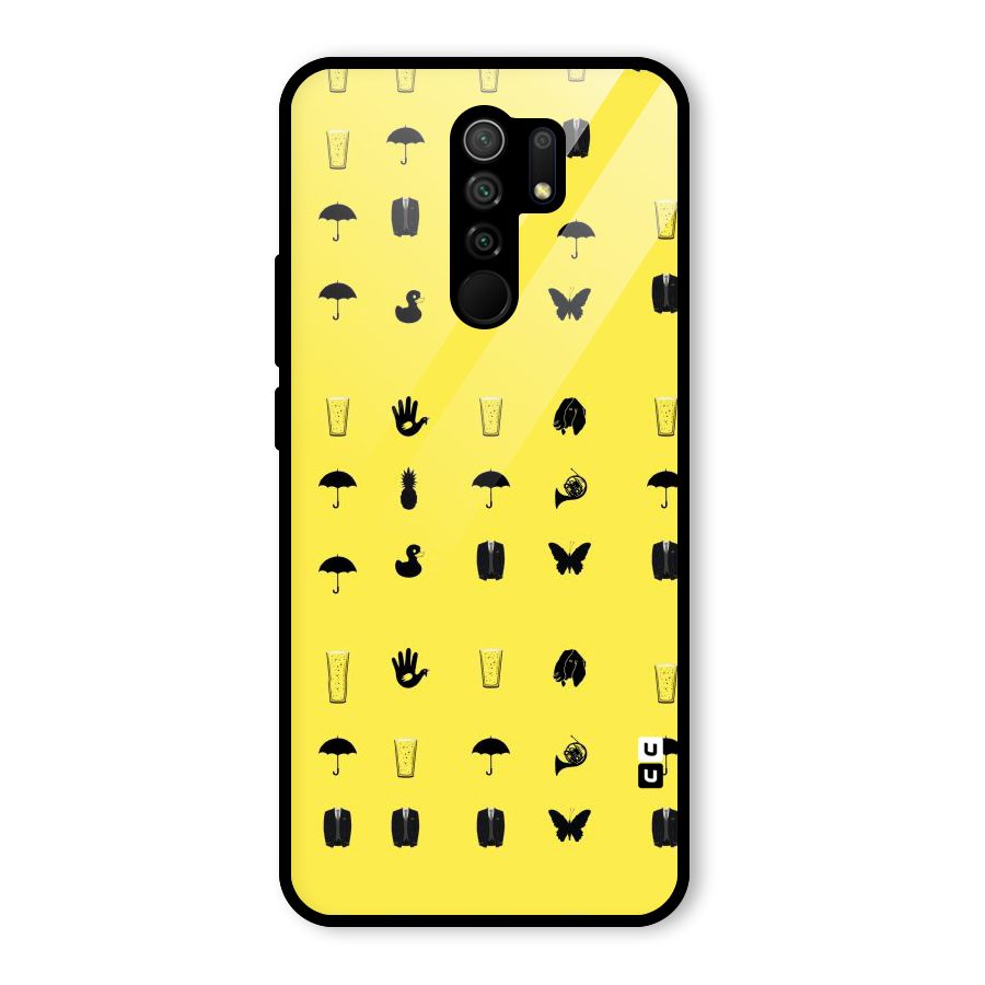 Glass Pattern Glass Back Case for Poco M2