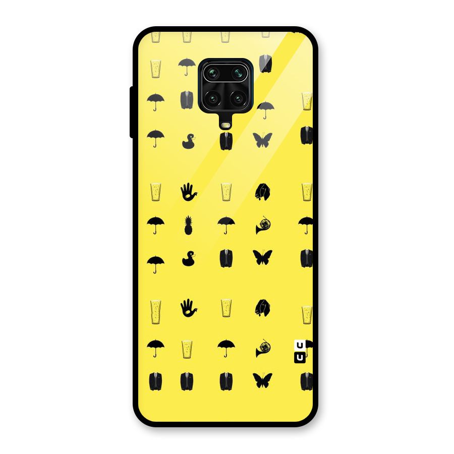 Glass Pattern Glass Back Case for Poco M2 Pro