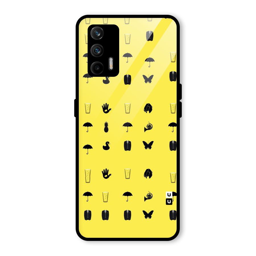 Glass Pattern Glass Back Case for Realme GT 5G