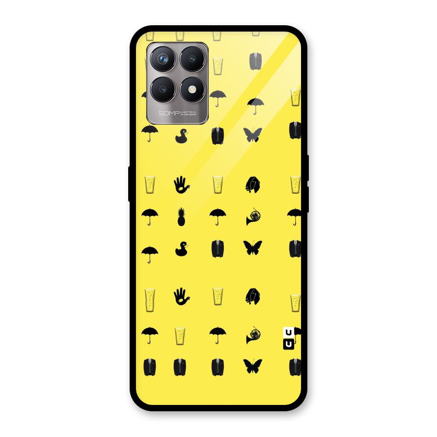 Glass Pattern Glass Back Case for Realme Narzo 50