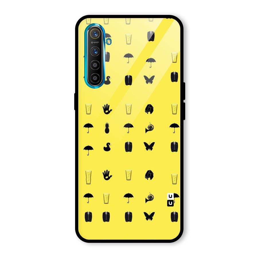 Glass Pattern Glass Back Case for Realme X2