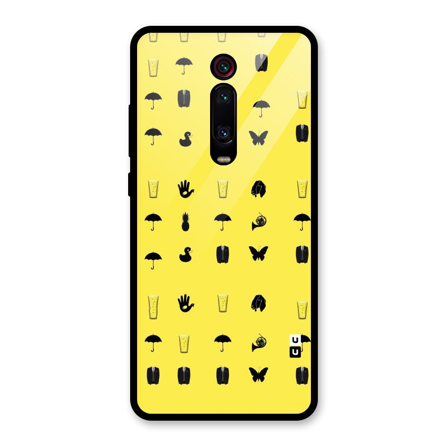 Glass Pattern Glass Back Case for Redmi K20 Pro