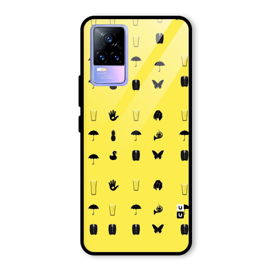 Glass Pattern Glass Back Case for Vivo Y73