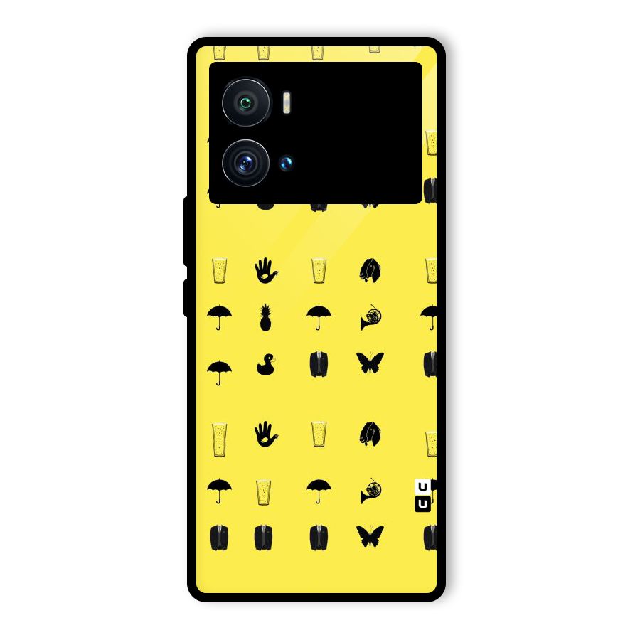 Glass Pattern Glass Back Case for Vivo iQOO 9 Pro