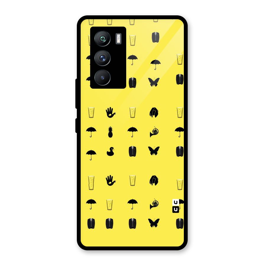 Glass Pattern Glass Back Case for Vivo iQOO 9 SE