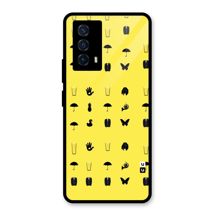 Glass Pattern Glass Back Case for Vivo iQOO Z5
