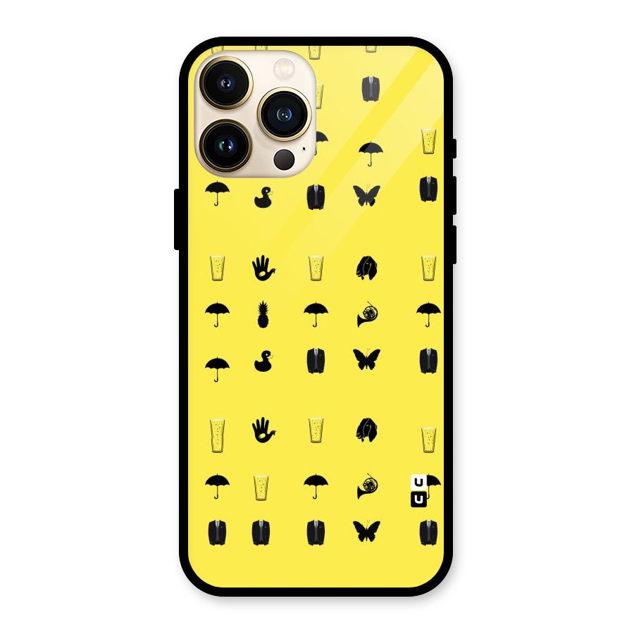 Glass Pattern Glass Back Case for iPhone 13 Pro Max