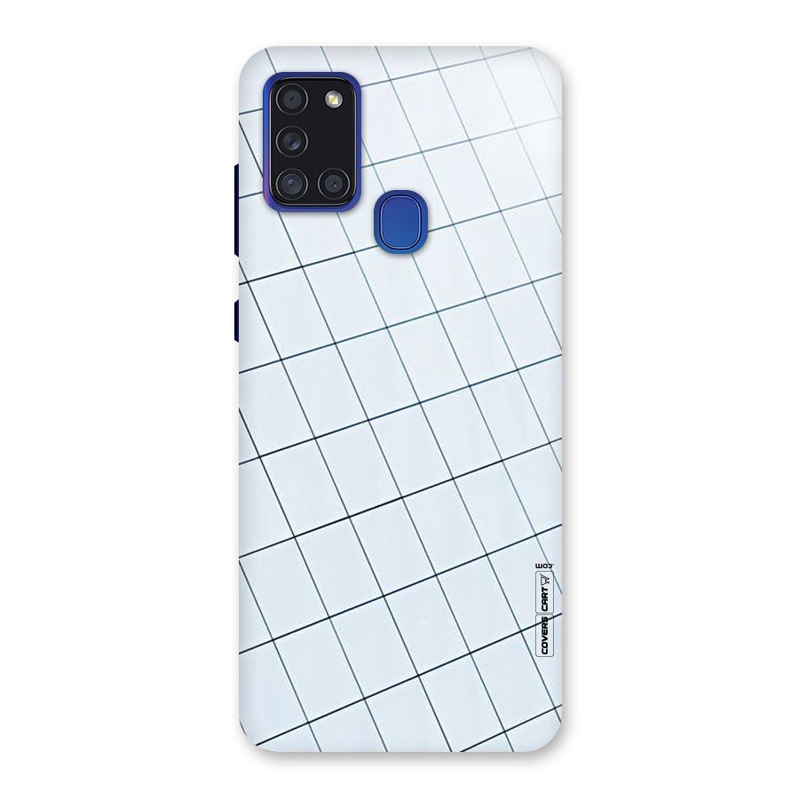 Glass Square Wall Back Case for Galaxy A21s