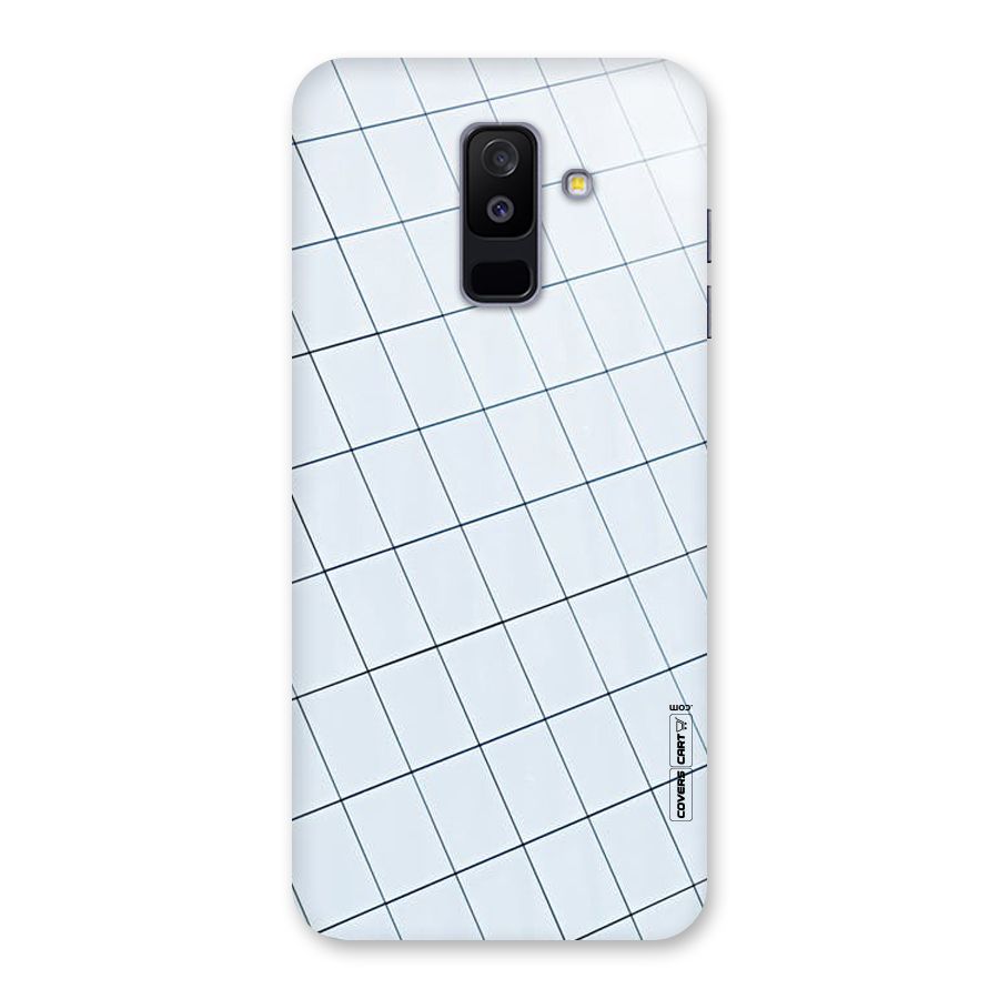 Glass Square Wall Back Case for Galaxy A6 Plus