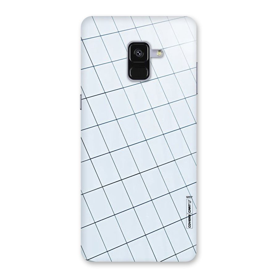 Glass Square Wall Back Case for Galaxy A8 Plus