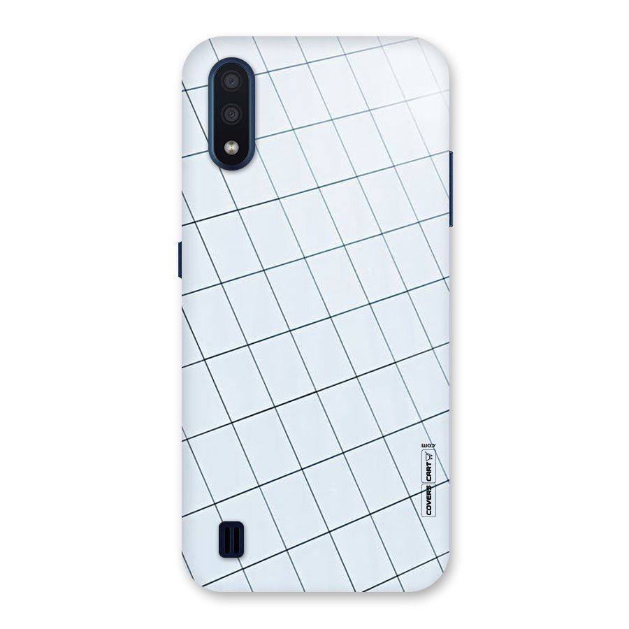 Glass Square Wall Back Case for Galaxy M01