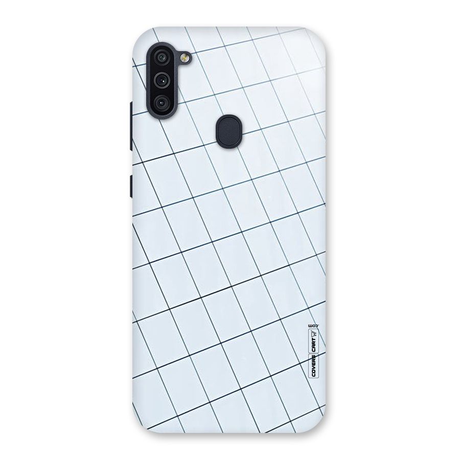 Glass Square Wall Back Case for Galaxy M11