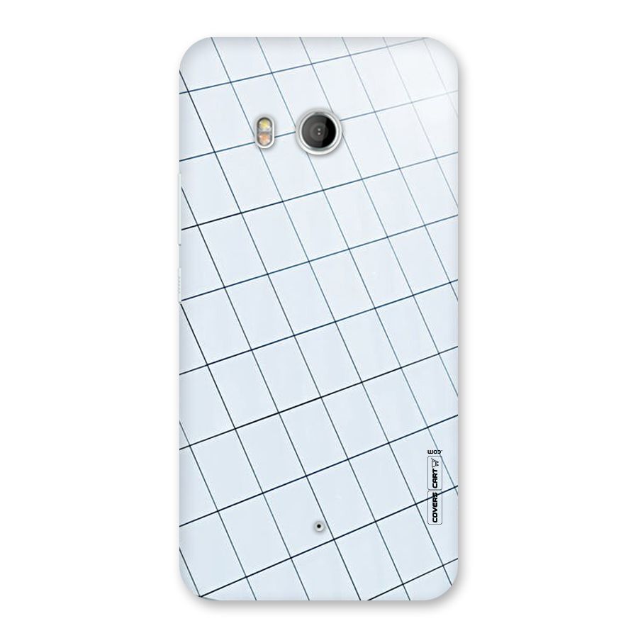 Glass Square Wall Back Case for HTC U11