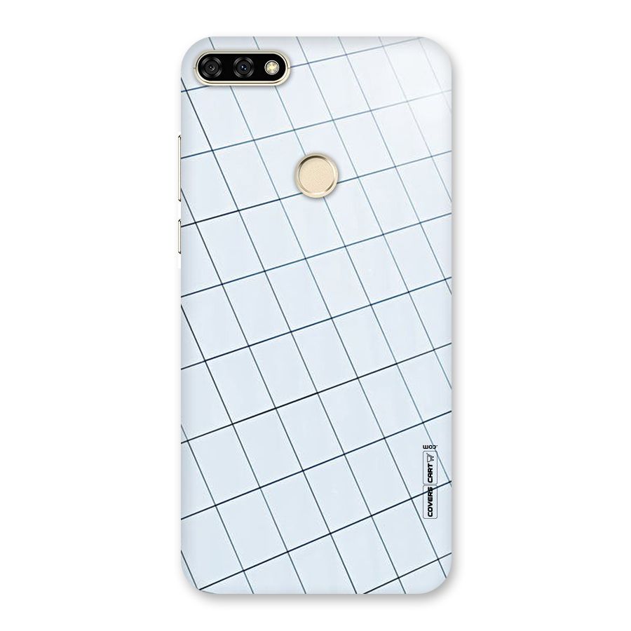 Glass Square Wall Back Case for Honor 7A