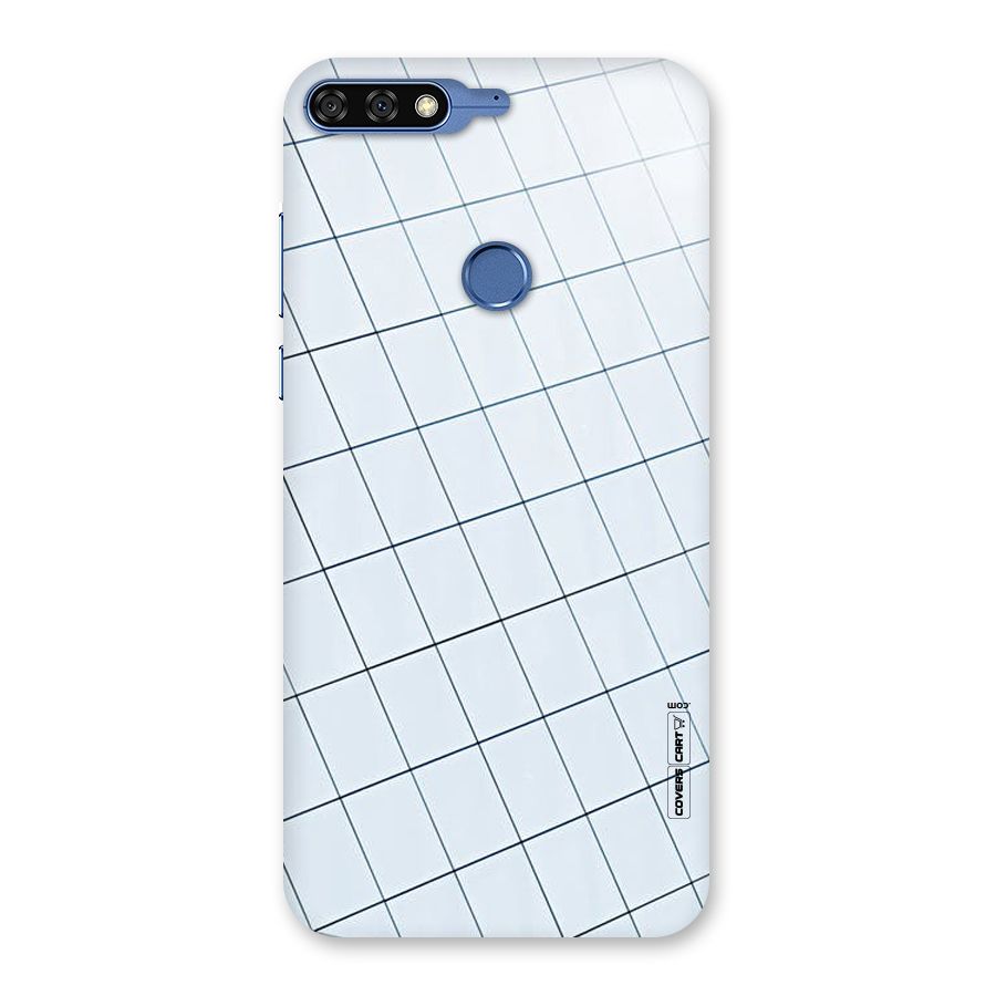 Glass Square Wall Back Case for Honor 7C