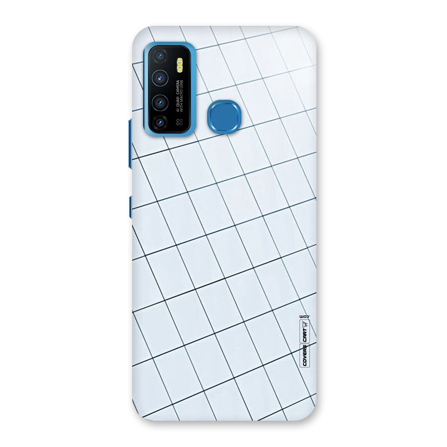 Glass Square Wall Back Case for Infinix Hot 9