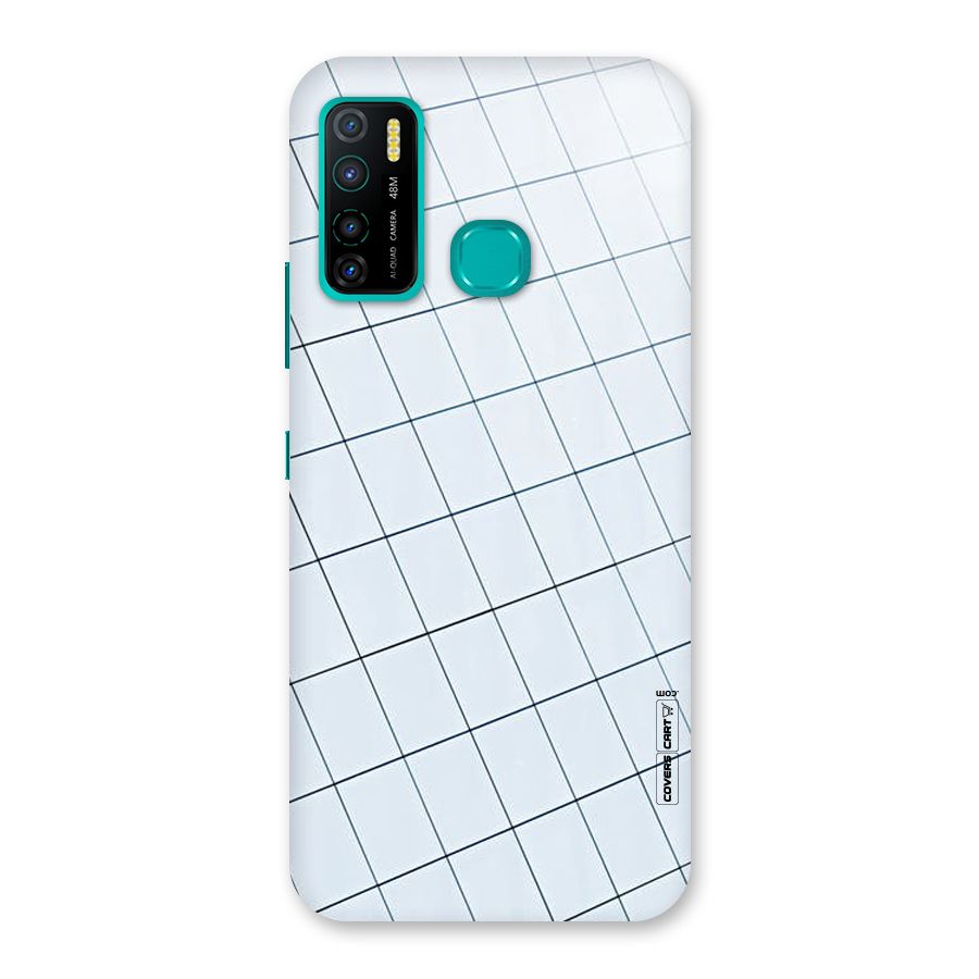 Glass Square Wall Back Case for Infinix Hot 9 Pro