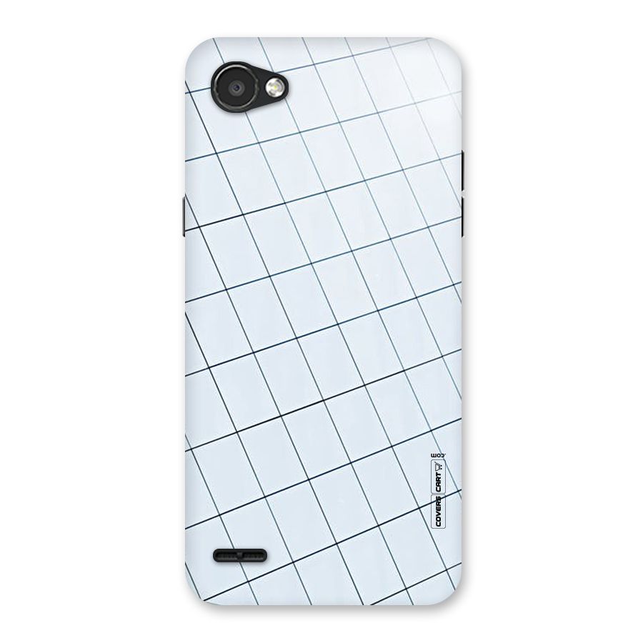 Glass Square Wall Back Case for LG Q6