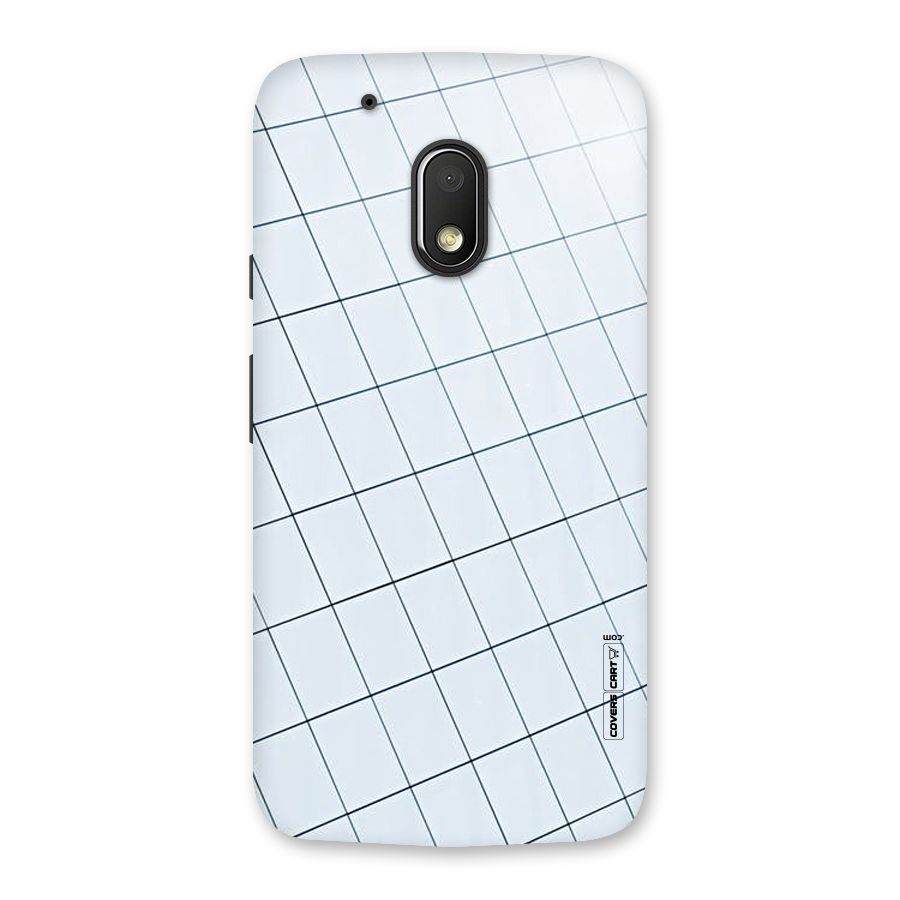 Glass Square Wall Back Case for Moto G4 Play