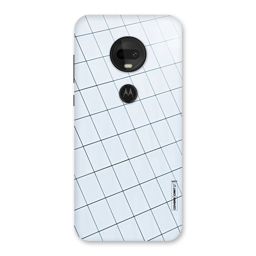 Glass Square Wall Back Case for Moto G7