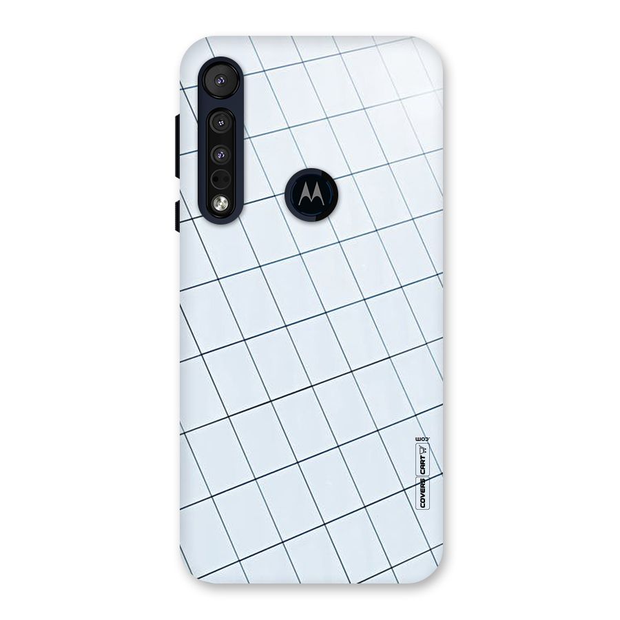 Glass Square Wall Back Case for Motorola One Macro