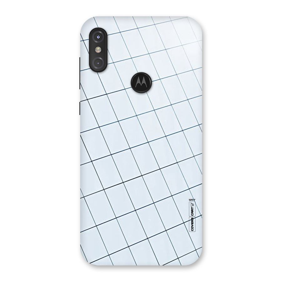 Glass Square Wall Back Case for Motorola One Power