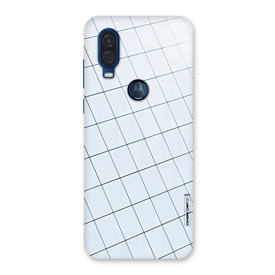 Glass Square Wall Back Case for Motorola One Vision