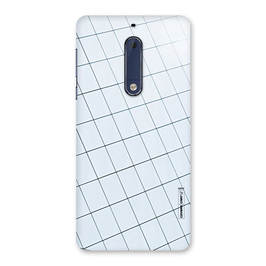 Glass Square Wall Back Case for Nokia 5