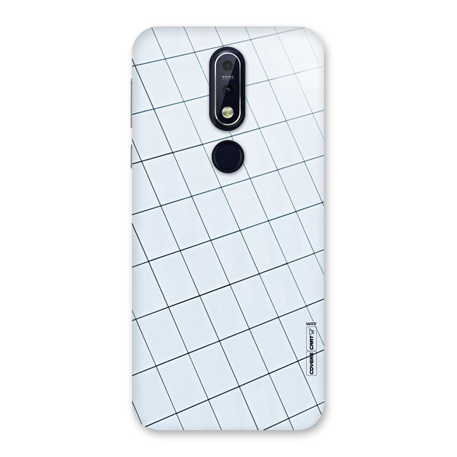 Glass Square Wall Back Case for Nokia 7.1