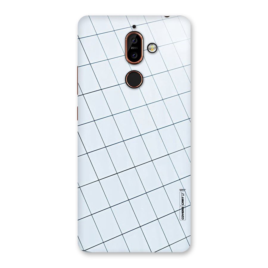 Glass Square Wall Back Case for Nokia 7 Plus